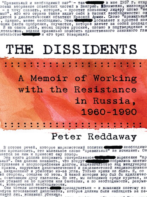 Title details for The Dissidents by Peter Reddaway - Available